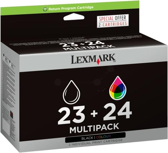 Inkadoo Lexmark 18C1419E23+24 print head cartridge multipack black + color 195 pages 215+185 pg PU=2