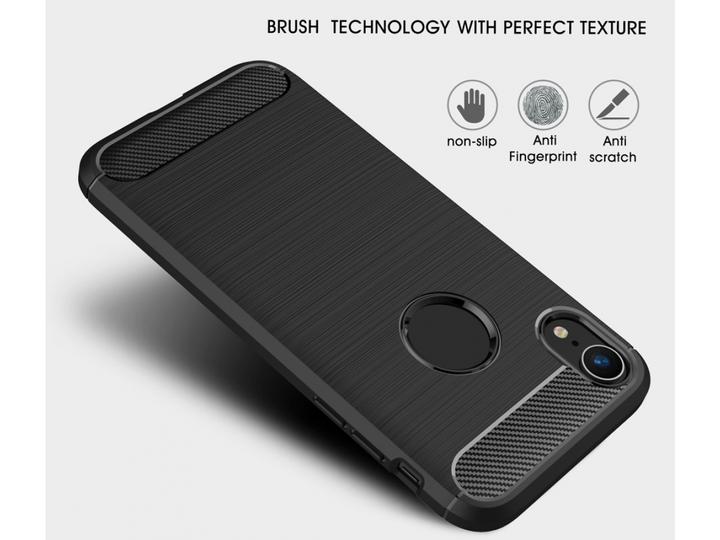 Produktbild Screenguard Carbon Brushed Soft TPU (Apple iPhone XR)
