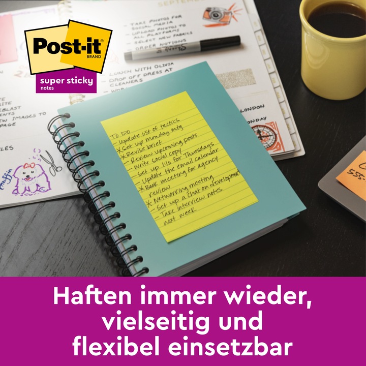 Image du produit Post-it Les grandes notes super collantes (15 x 20 cm)