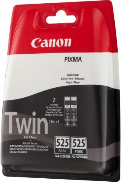 Actual product image Canon 4529B010 PGI-525PGBK ink cartridge black pigmented double pack 323 pages ISO/IEC 24711 (FC)