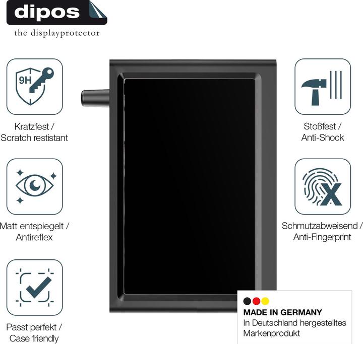 Actual product image Dipos Anti-Shock Screen Protector Matte