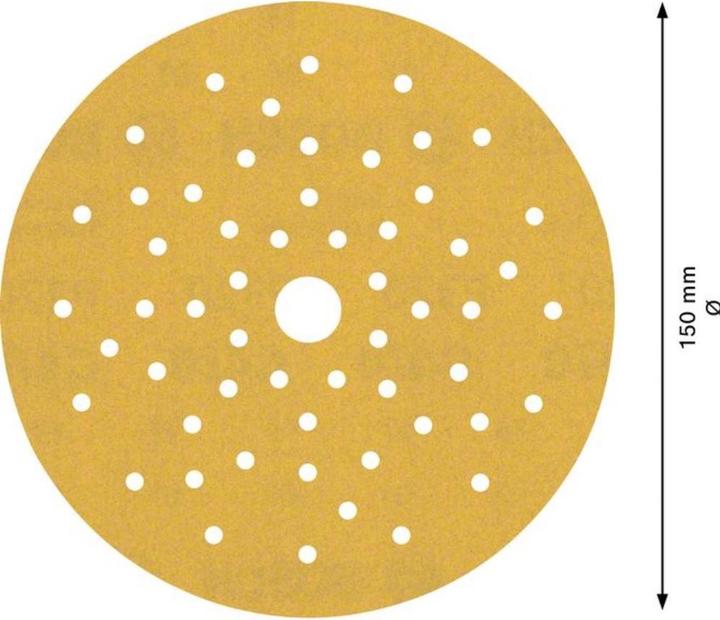 Actual product image Bosch Professional Zubehör EXPERT C470 Sandpaper multi-hole for random orbital sander, 150 mm, G 320, 5-pcs. (320)