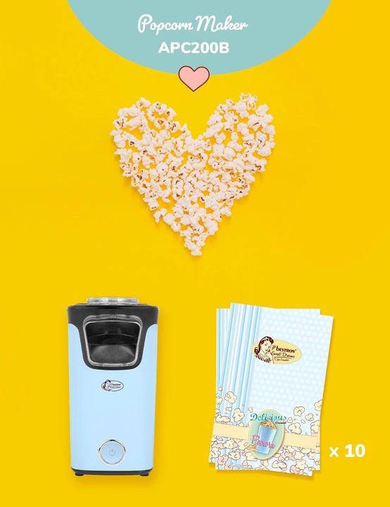 Actual product image Bestron Popcorn maker, blue