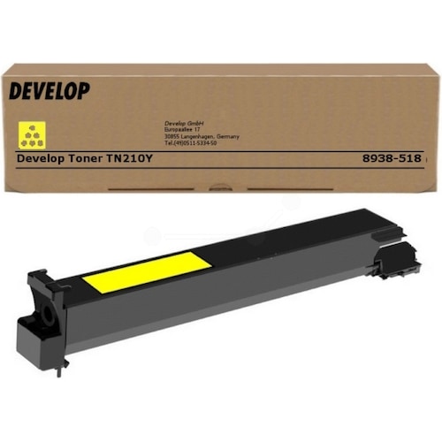 Inkadoo Develop 8938-5180-00TN-210Y Toner gelb 12.000 Seiten Gelb Develop Ineo + 250 (Y), Toner