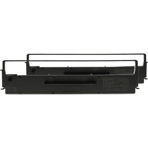 Inkadoo, Schreibmaschine Zubehör, Epson C13S015614 Nylonband schwarz Doppelpack 4.000.000 Zeichen VE=2 Schwarz Epson LX ...