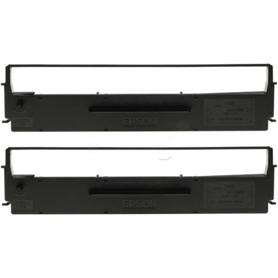 Epson, Schreibmaschine Zubehör, C13S015613 Nylonband schwarz Doppelpack 2.500.000 Zeichen VE=2 Schwarz LQ 300