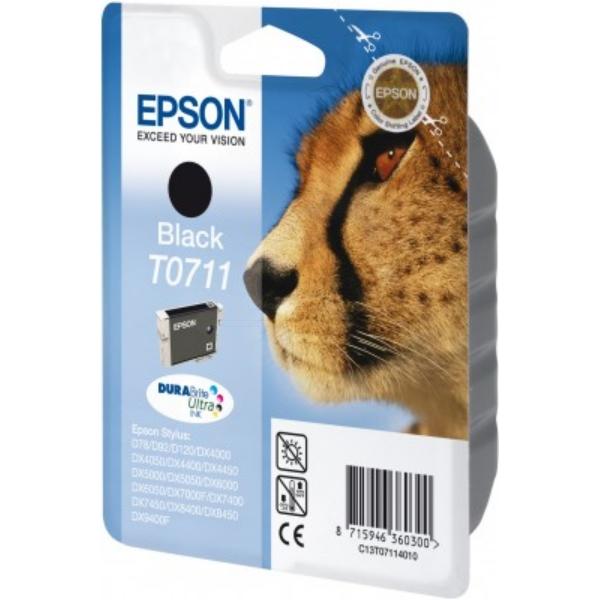 Inkadoo, Druckerpatrone, Epson C13T07114011T0711 Tintenpatrone schwarz 245 Seiten ISO/IEC 24711 74 ml Schwarz (BK)