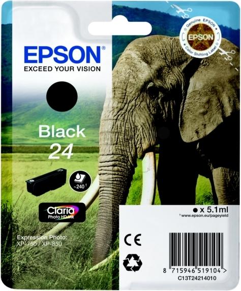 Image du produit Epson C13T2421401024 Cartouche d'encre noire 360 pages 51 ml noir Expression Photo XP 750 850 (CF)