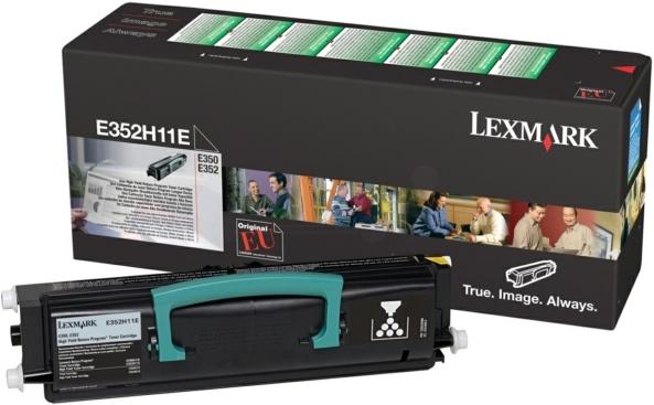 Actual product image Inkadoo Lexmark E352H11E toner 9,000 pages black Lexmark E 350 (FC)
