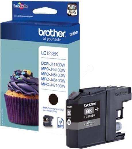 Immagine prodotto Brother LC123BKBPDR Cartuccia d'inchiostro nero 600 pagine Nero DCP-J 552 MFC-J 4510 6920 (FC)