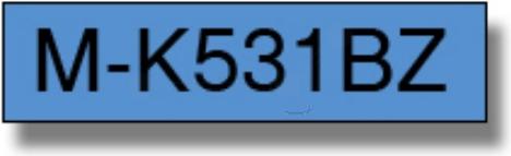 Actual product image Brother MK-531BZ DirectLabel black on blue 9mm x 8m P-Touch M 9-12mm (1.20 cm, Blue)