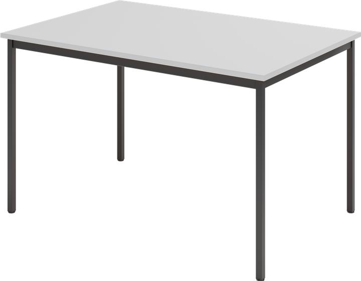 Image du produit Hammerbacher Table de réunion pied carré 120x80cm gris (120 x 80 x 72 cm)