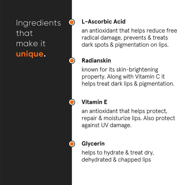 Actual product image Minimalist L-Ascorbic Acid 8% Lip Treatment Balm (Lip balm, 30 ml)