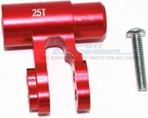 GPM aluminum standard 25t servo horn-2pc set traxxas xmaxx 8s / red