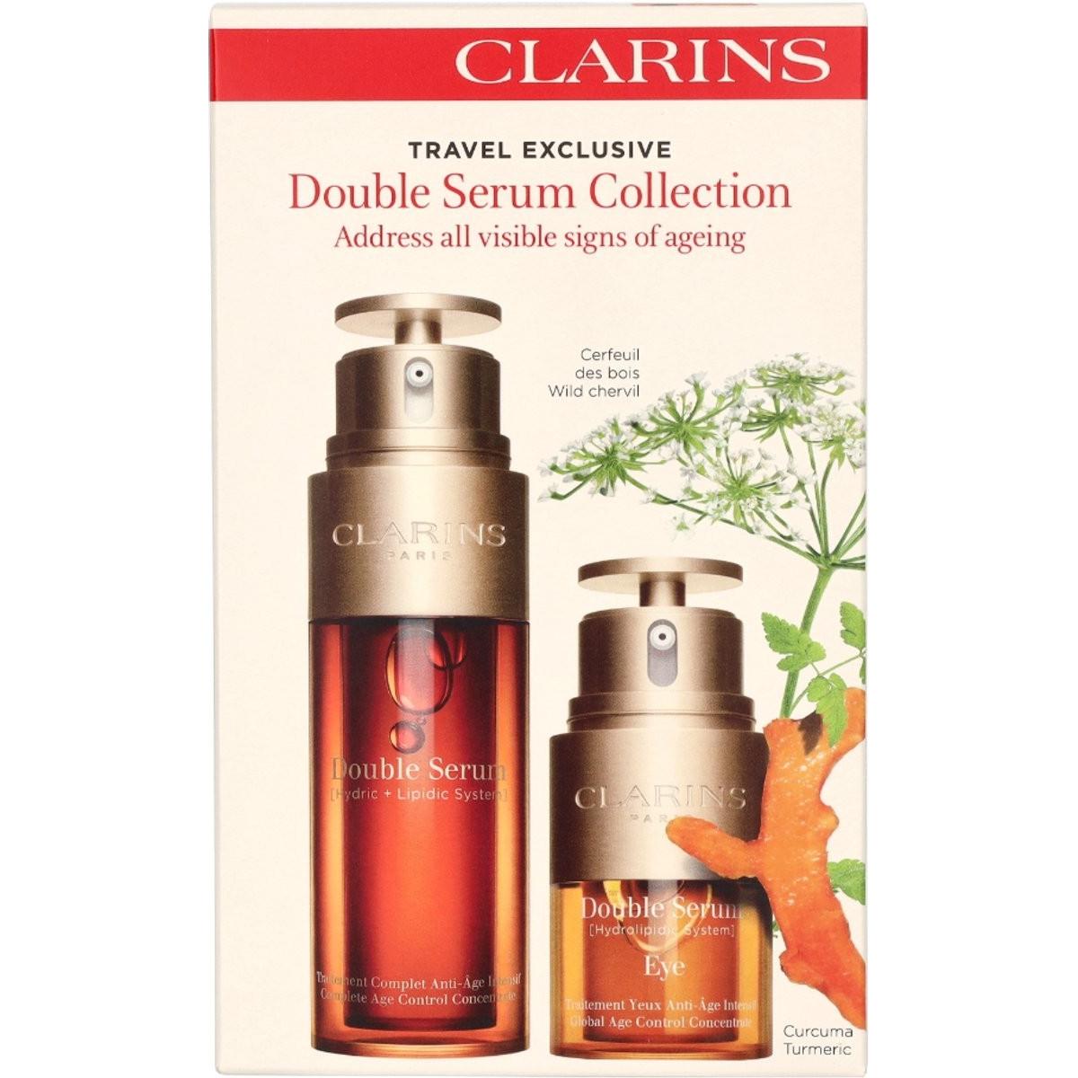 Clarins, Set Regalo Bellezza, Set Di Siero Doppio (Set Per La Cura Del Viso)
