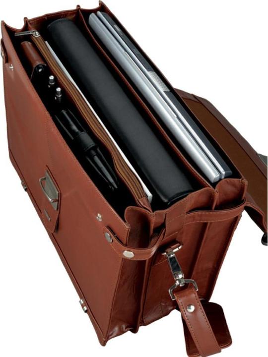 Immagine prodotto Alassio 47124 - Cartella MOCCA, vera pelle, circa 38 x 30 x 16 cm, cognac (15")
