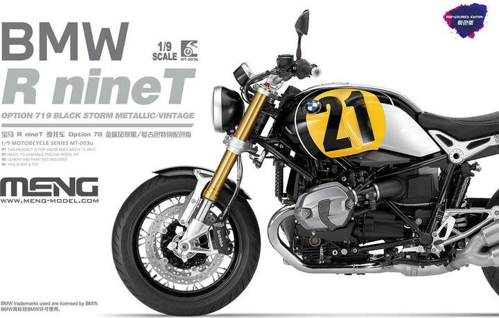 Image du produit Meng-Model BMW R nineT Option 719 Black Storm Metallic/Vintage (Pre-colored Edition)