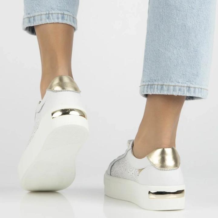 Image du produit Filippo DP7668/26 white leather platform shoes (38)