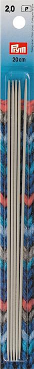 Produktbild Prym Strumpfstricknadeln, grau 2.00 mm, 20 cm