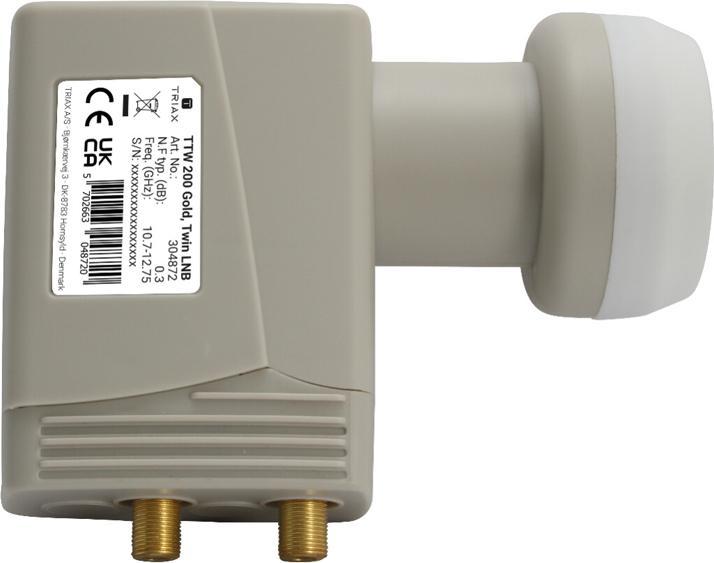 Actual product image Triax TTW 200 Gold (Twin LNB, 40mm)