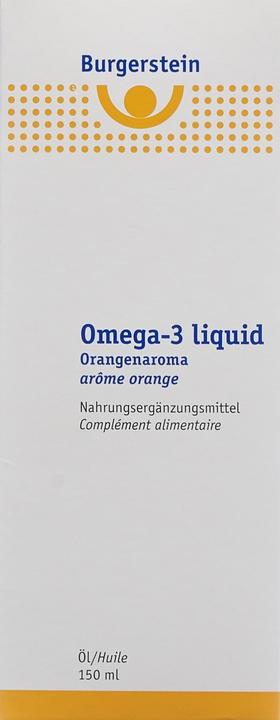 Valeurs nutritives et ingrédients Burgerstein oméga3 (1 pièce(s), Liquide, 260 g)