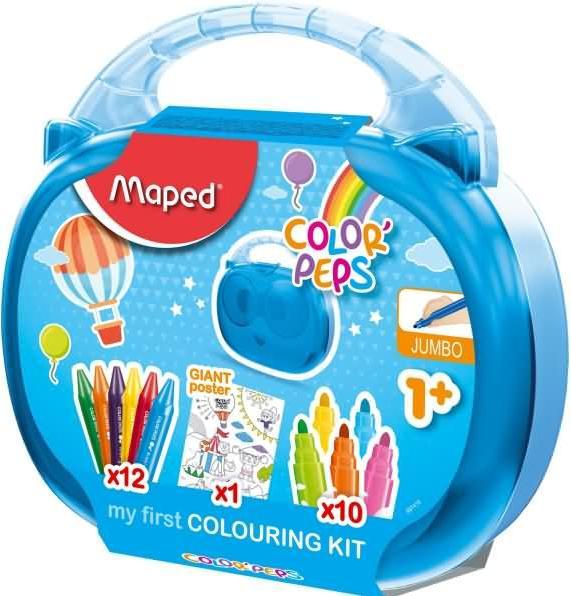 Actual product image Maped Colouring set Color Peps Kids plastic box, assorted