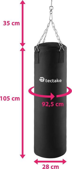 Immagine prodotto tectake Sacco da boxe (105 cm, 25 kg)