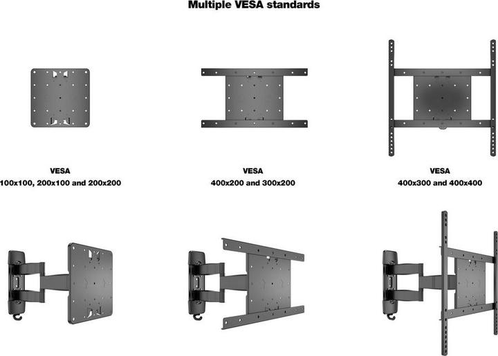 Produktbild Multibrackets Flexarm Tilt & Turn III (Wand, 25 kg, 32" - 55")