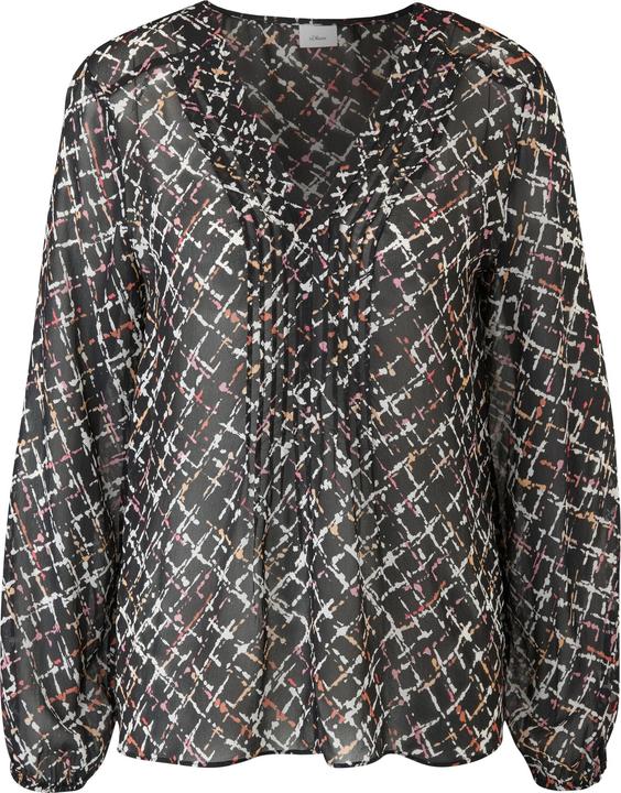 Produktbild s.Oliver Bluse Chiffonbluse aus Viskose (38)