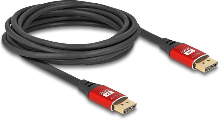Produktbild Delock DisplayPort Kabel 8K 60 Hz 5 m rot Metall (5 m)