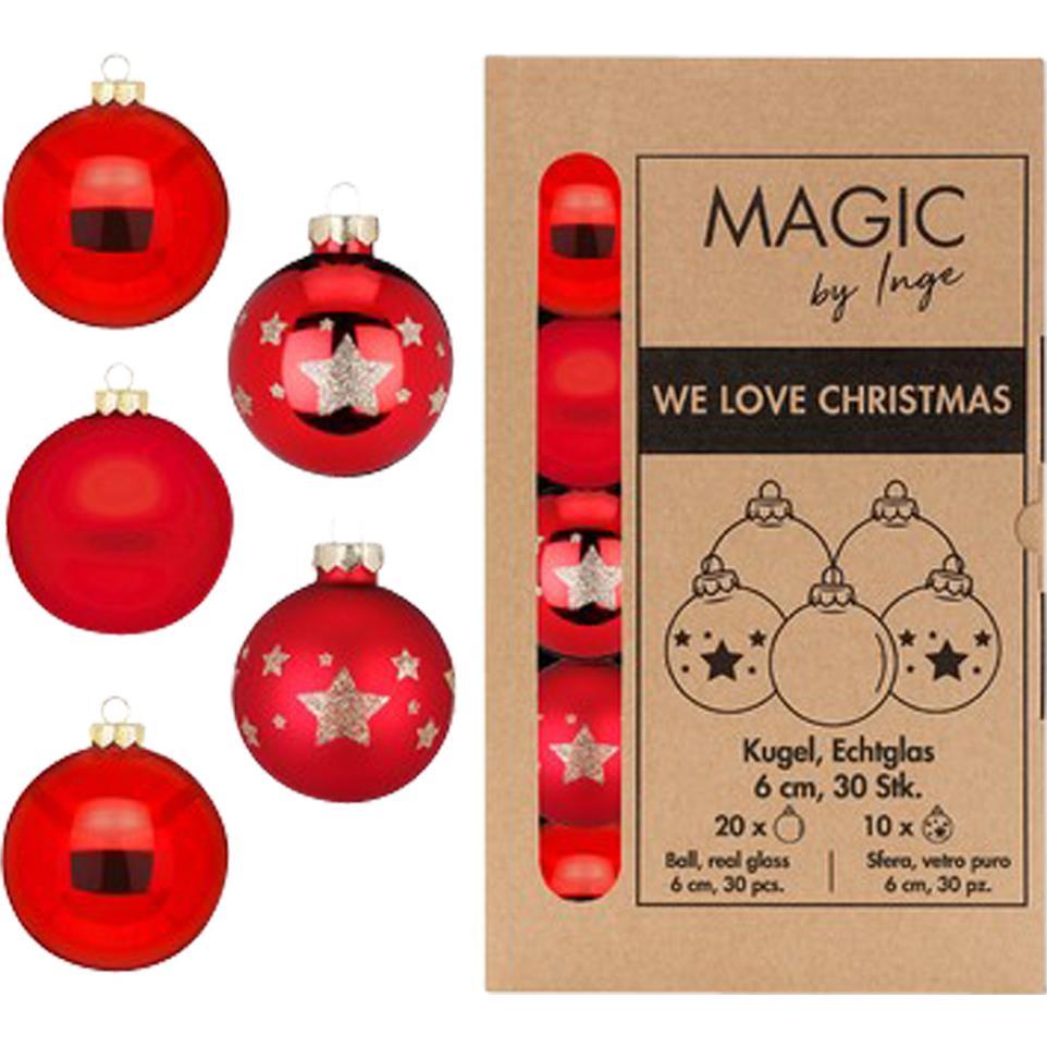 Magic by Inge, Decorazioni per albero di Natale, Baubles di Natale (30 x)