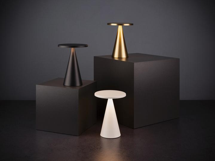 Actual product image APS Cone Tischleuchte D13cm H18cm gold