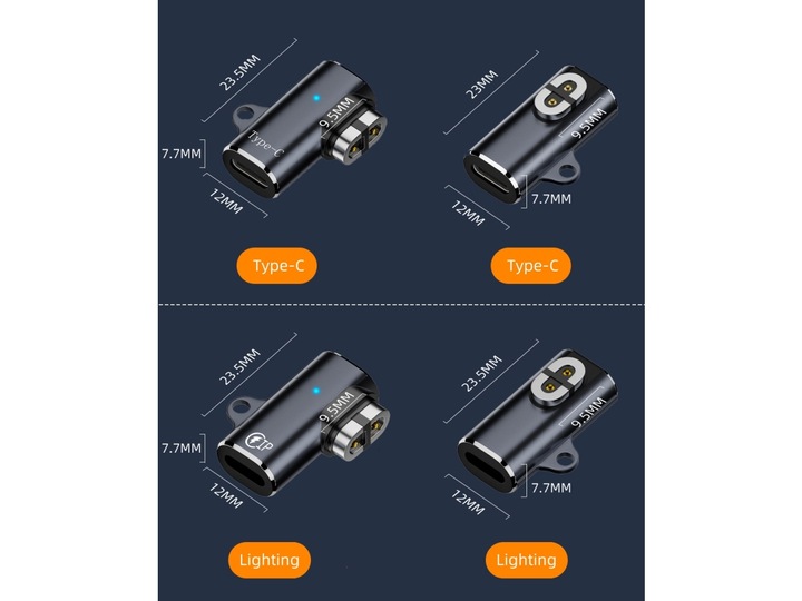 Actual product image PowerGuard USB-C to Shokz headphone magnetic charge adapter (USB)