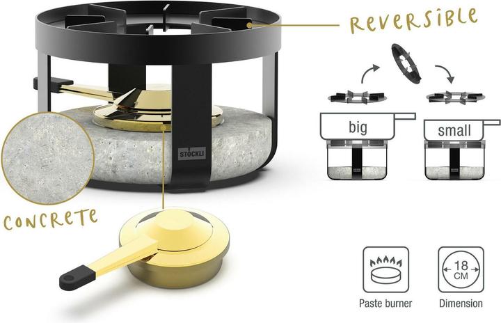 Produktbild Stöckli Fondue-Rechaud Pilatus Schwarz
