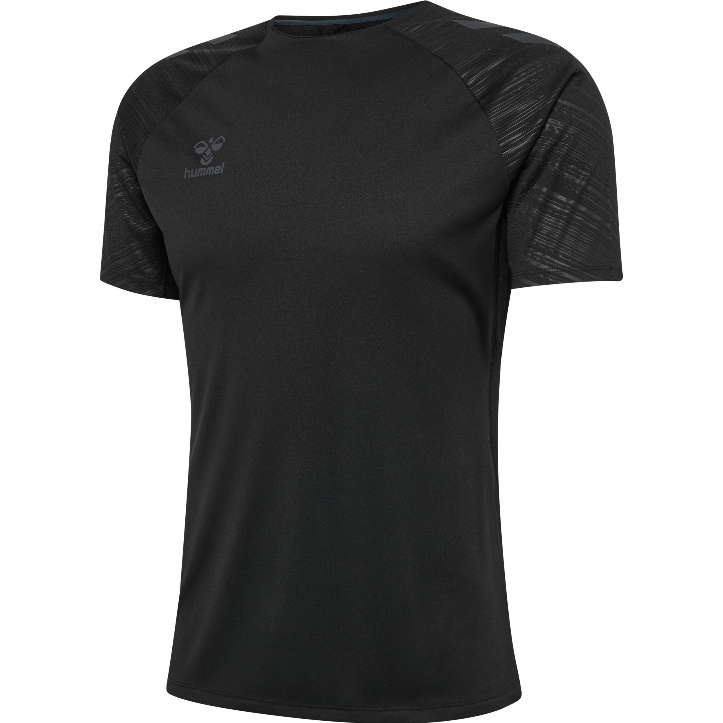 hummel, Herren, Sportshirt, hmlPRO TRAINING JERSEY S/S (M), Schwarz, M