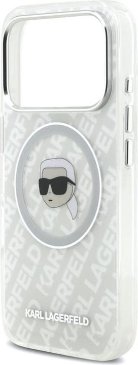 Produktbild Karl Lagerfeld - IML MagSafe (KLHMP17XHMKBKHOG) - iPhone 17 Pro Max - White Karl's Head (Apple iPhone 17 Pro Max)