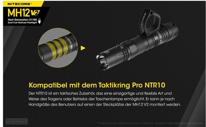 Produktbild Nitecore MH12 V2 - 1200 Lumen (15.80 cm, 1200 lm)