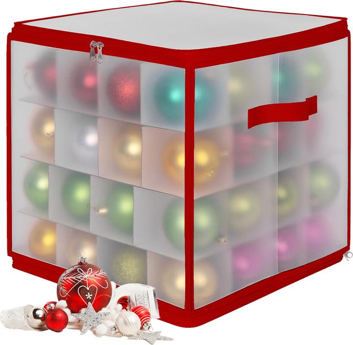 Produktbild Relaxdays Weihnachtskugel Aufbewahrungsbox (36 cm, 1x)