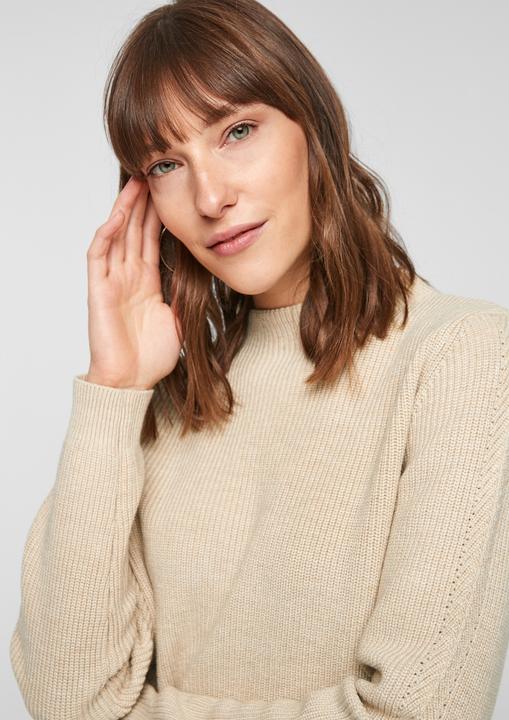 Produktbild s.Oliver Strickpullover Strickpulli mit Stehkragen (48)