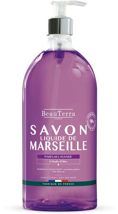Actual product image BeauTerra Liquid soap Marseille Lavender (Liquid soap, 1000 ml)