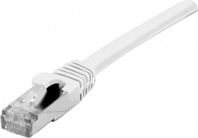 Actual product image Exertis Connect Patch cable S/FTP (PiIMF), Cat 6A (EIA/TIA), white, 2.0 m Patch cable with especially narrow bend (S/FTP, CAT6a, 2 m)