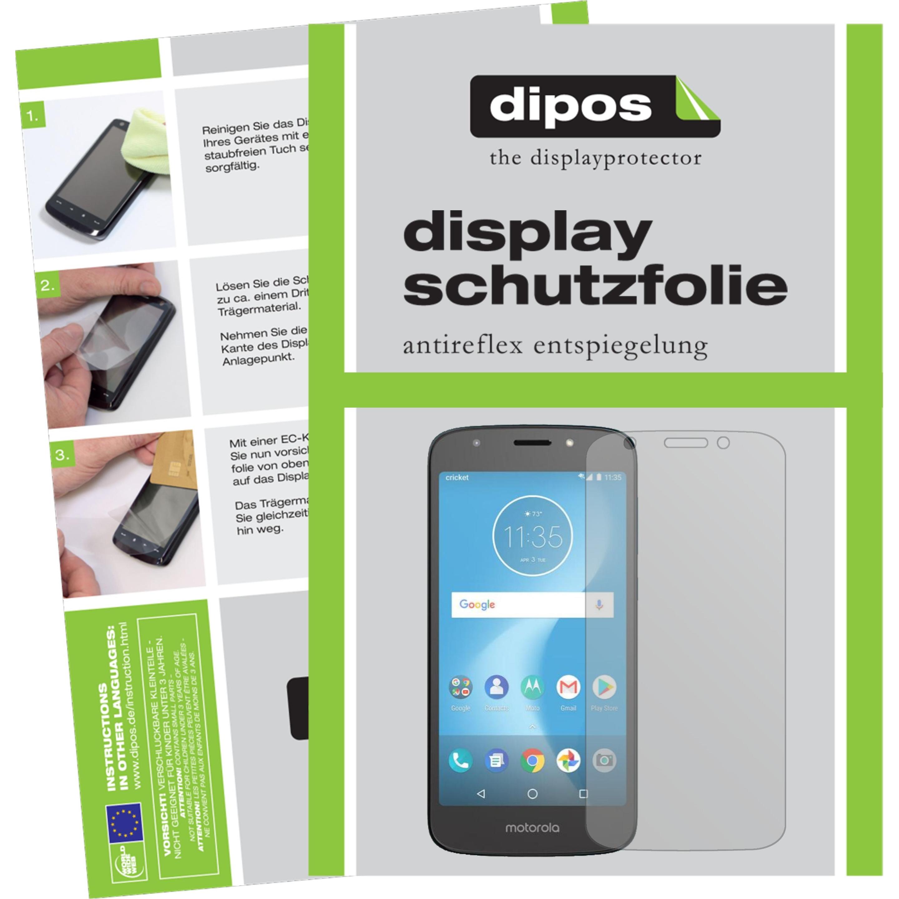 Dipos Displayschutzfolie Antireflex (5 Stück, Motorola Moto E5 Cruise), Smartphone Schutzfolie, Transparent
