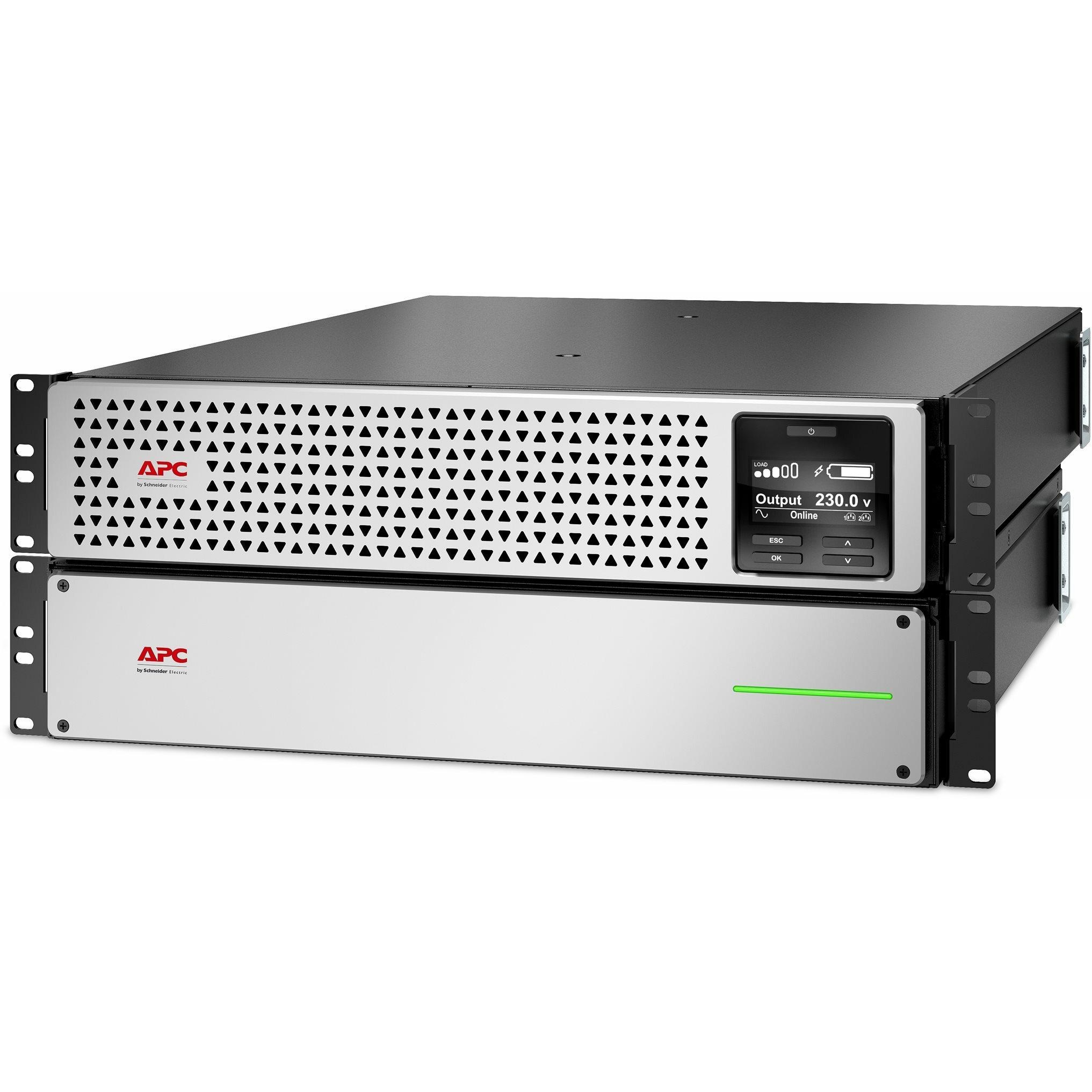 APC SRTL2200RM4UXLI-NC, Double-conversion (Online), 3 kVA, 1980 W, Sine, 230 V, 40 - 70 Hz (3000 VA, 1980 W, Online-Dopp...