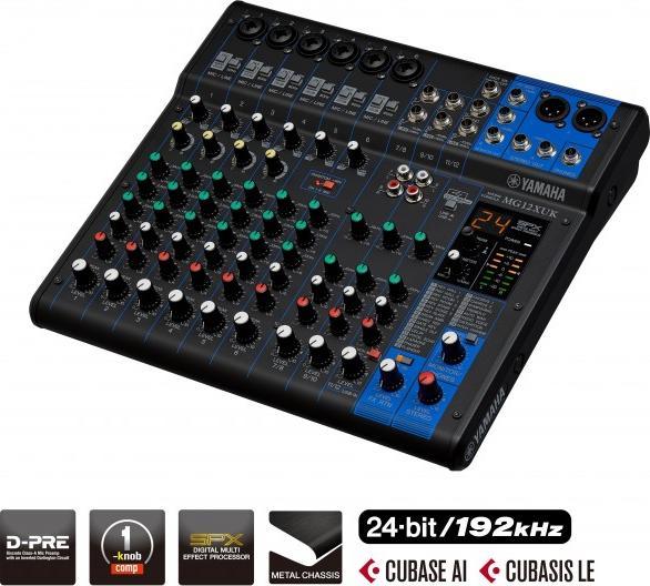 Image du produit Yamaha MG12XUK (Studio et mixeur live)