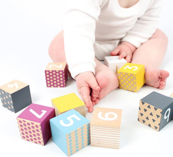 Productafbeelding Bigjigs Houten blokken met cijfers