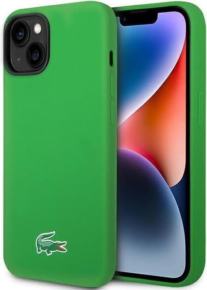 Lacoste LCHMP14SSLON iPhone 14 / 15 / 13 6.1" green hardcase with Silicone and MagSafe (Apple iPhone 13, Apple iPhone 15, Apple iPhone 14)