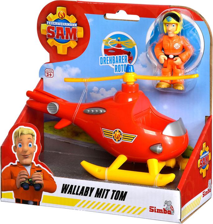 Actual product image Simba Brandweerman Sam Wallaby Helicopter met Tom Thomas