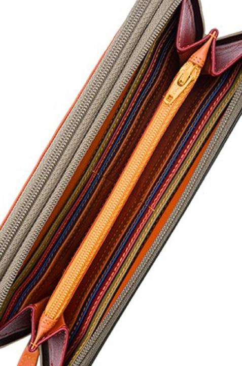 Actual product image Mywalit Large Double Zip Around Purse Geldbörse Leder 18 cm
