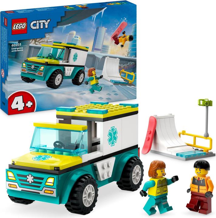 Actual product image LEGO 60403 Rescue car and snowboarder (60403, LEGO City)