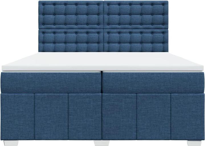 Actual product image vidaXL Bo x springbett mit Matratze 200 x 200 cm Stoff (200 x 200 cm)